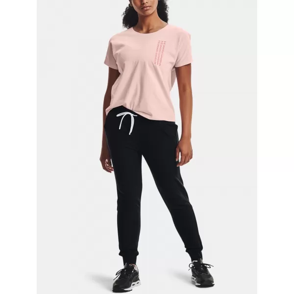  Dámské kalhoty UNDER ARMOUR UA RUSH FLEECE PANT 1365775-001 ČERNÁ 