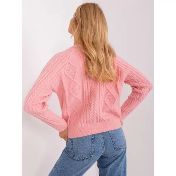 Dámský svetr WOOL FASHION ITALIA AT-SW-2346-2.99P BRIGHT PINK 