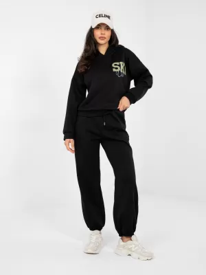 Dámská tepláková souprava RUE PARIS IT-KMPL-22181.29 BLACK