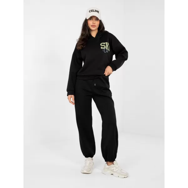  Dámská tepláková souprava RUE PARIS IT-KMPL-22181.29 BLACK 