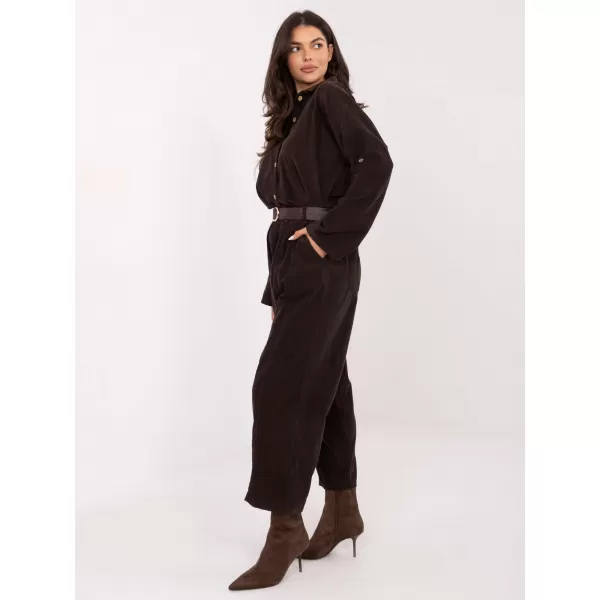  Dámské kalhoty ITALY MODA IT-SP-258009.83 DARK BROWN 
