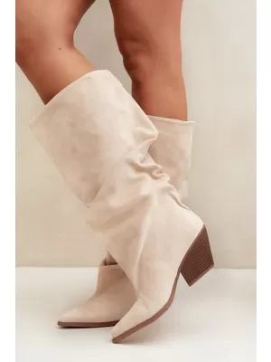 Dámské kozačky BOTO 2580A-1 BEIGE