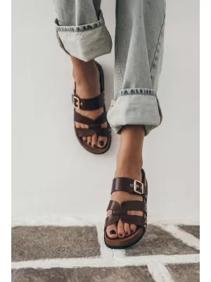 Dámské pantofle BOTO 22-382 BROWN
