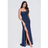 Dámské šaty LARICA LA-OM-DLR437 NAVY BLUE