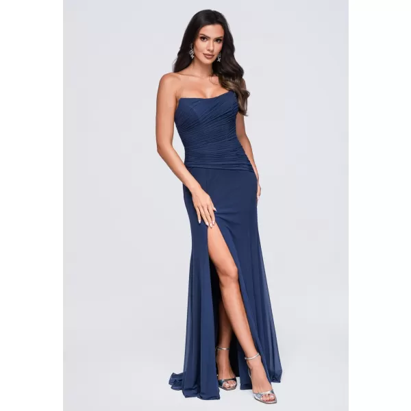  Dámské šaty LARICA LA-OM-DLR437 NAVY BLUE 