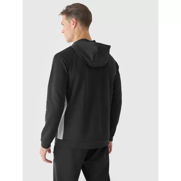  Pánská mikina 4F 4FWAW25TSWSM1930 DEEP BLACK 