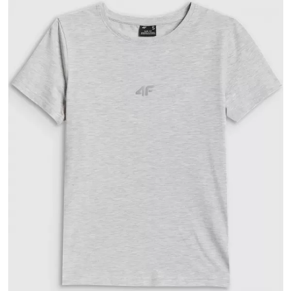  Dámské triko 4F 4FWMM00TTSHF2255 COLD LIGHT GREY MELANGE 