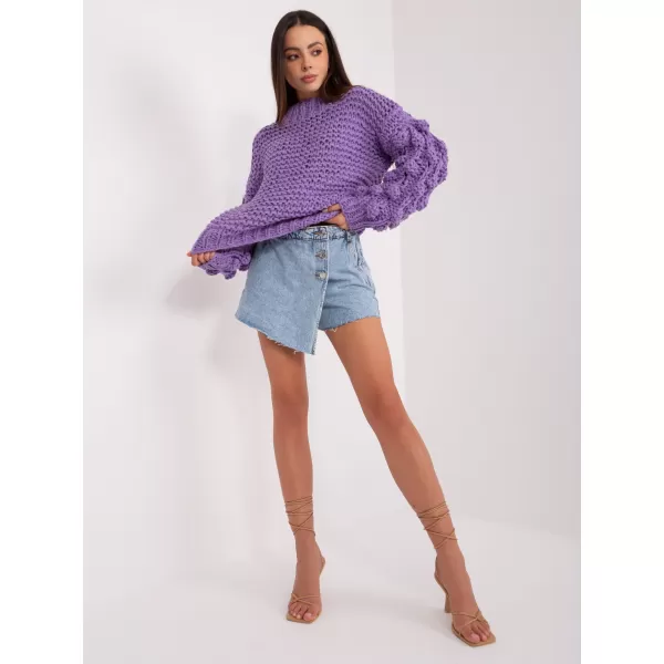  Dámský svetr WOOL FASHION ITALIA AT-SW-2382.97P VIOLET 