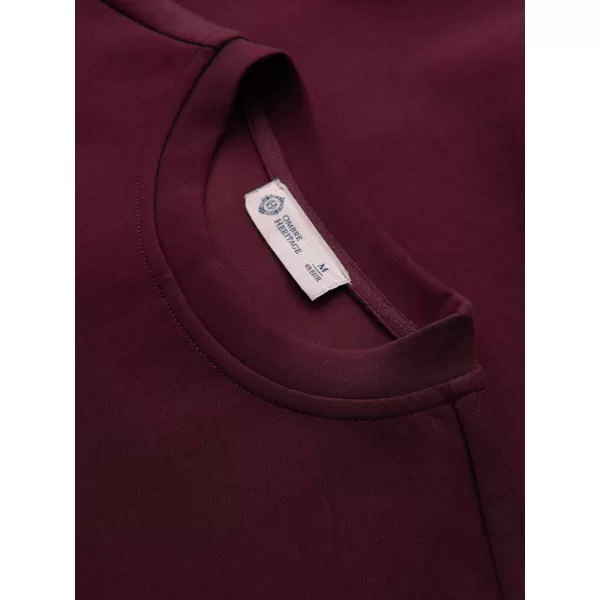  Pánská mikina OMBRE OM-SSNZ-0267 BURGUNDY 
