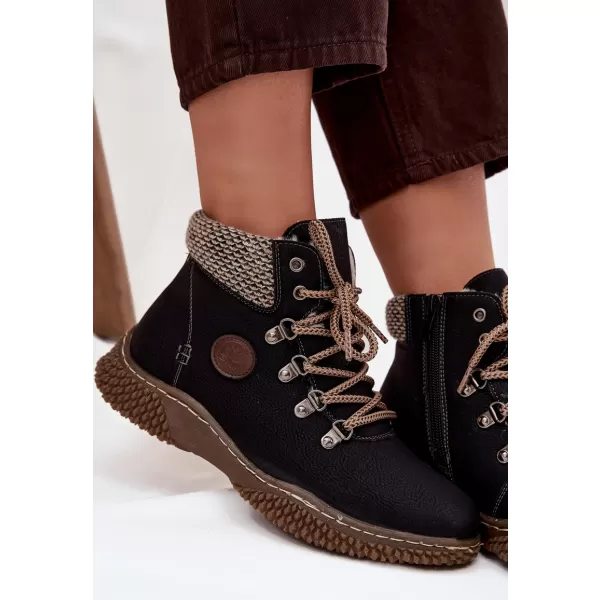  Dámské traperky BOTO 25BT02-9374 BLACK 