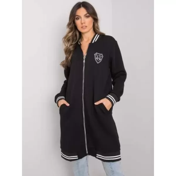  Dámská mikina RUE PARIS RV-BL-7350.28 NOIRE 