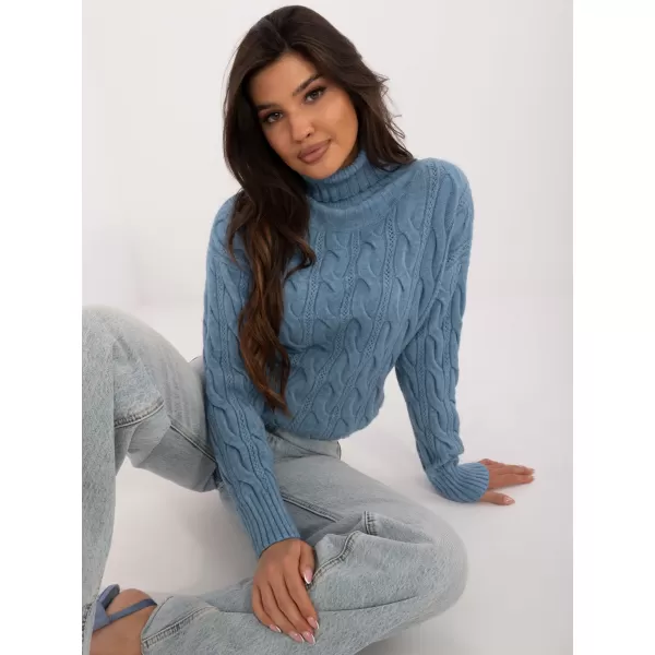  Dámský svetr WOOL FASHION ITALIA AT-SW-23445.00 BLUE 