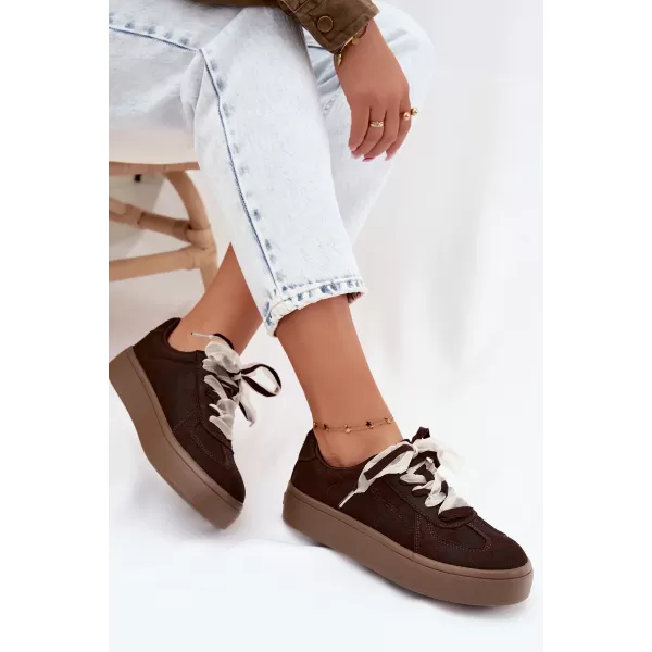  Dámské tenisky BIG STAR SHOES UU274004 BROWN 