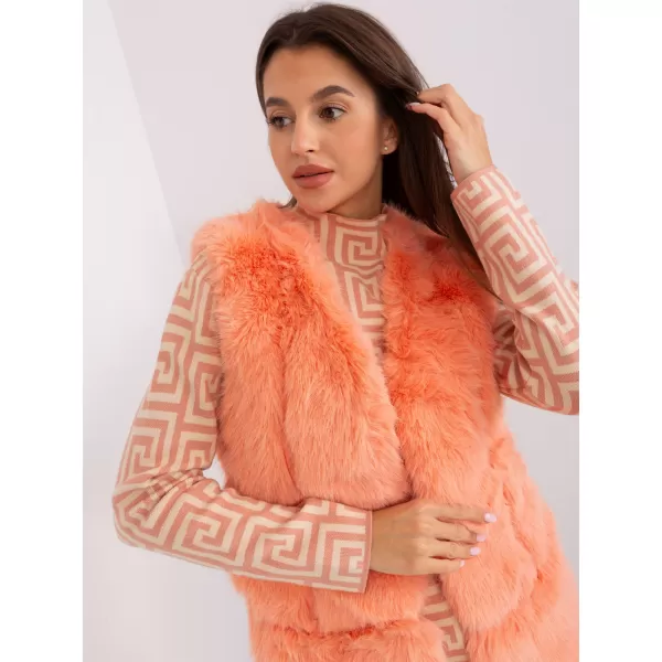  Dámská vesta WOOL FASHION ITALIA AT-KZ-2368.00P PEACH 