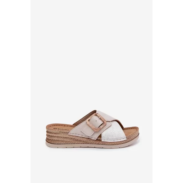  Dámské pantofle INBLU RV000016 BEIGE 