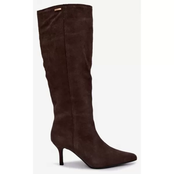  Dámské kozačky BIG STAR SHOES UU274495 BROWN/BEIGE SHADOWS 