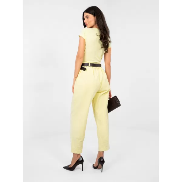  Dámské kalhoty ITALY MODA MI-SP-2690.00 BRIGHT YELLOW 