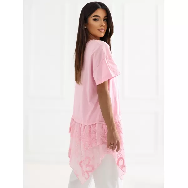  Dámské triko ITALY MODA IT-SK-81869.54 BRIGHT PINK 