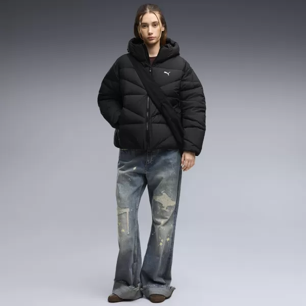  Dámská bunda PUMA HOODED DOWN PUFFER JACKET W 69458001 PUMA BLACK 