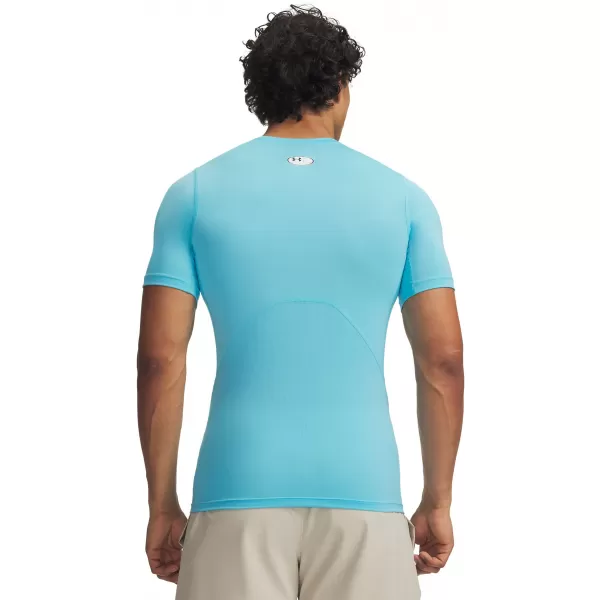  Pánské triko UNDER ARMOUR HG ARMOUR COMP SS 1361518-481 MODRÁ 