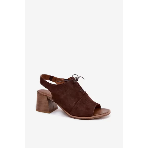  Dámské sandály ZAZOO 40523 CHOCOLATE 