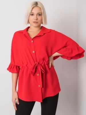 Dámská halenka RUE PARIS CHA-BZ-3576.25 RED