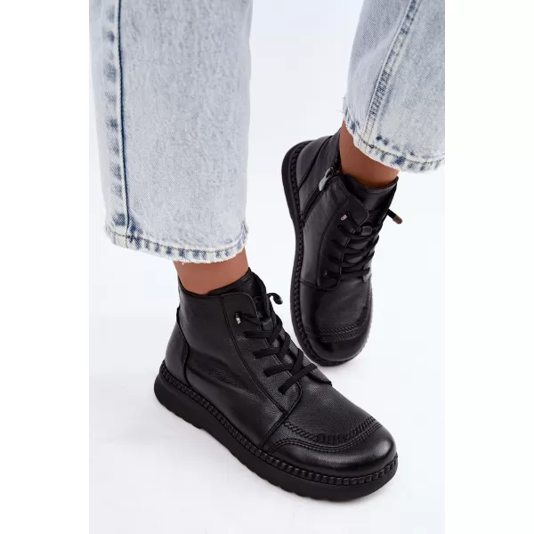  Dámské kotníkové boty VINCEZA 107249 BLACK 