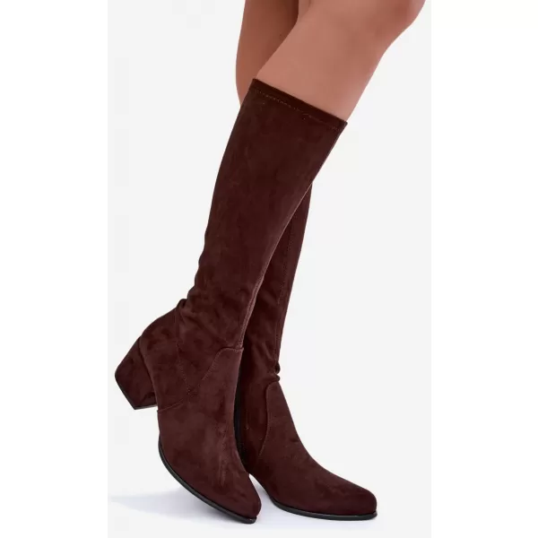  Dámské kozačky SERGIO LEONE KZ212 CHOCOLATE 