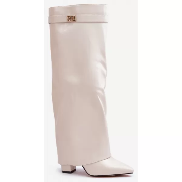  Dámské kozačky BOTO 52200/CLS-296 LIGHT BEIGE 