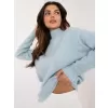 Dámský svetr WOOL FASHION ITALIA AT-SW-2339.54 LIGHT BLUE