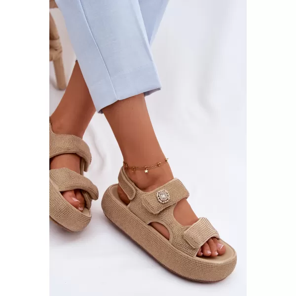  Dámské sandály GOE TT2N4101 BEIGE 