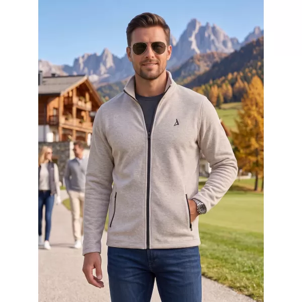  Pánská fleece mikina ALTISPORT ALM002852 STŘÍBRNÝ MELÍR 