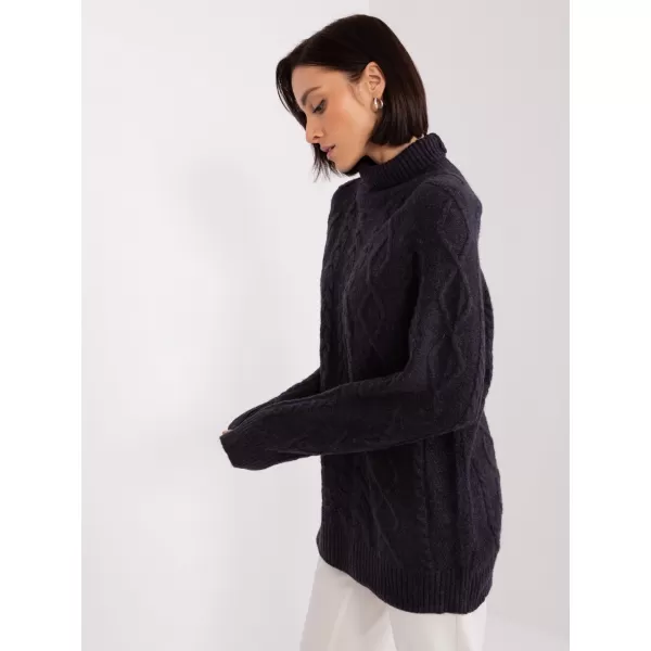 Dámský svetr WOOL FASHION ITALIA AT-SW-2355-2.30X NOIRE 