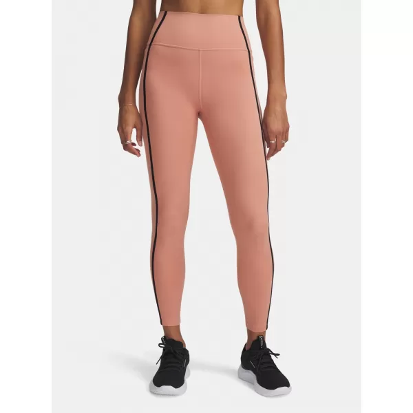  Dámské legíny UNDER ARMOUR MERIDIAN PIPED ANKLE LEG 6005411-696 RŮŽOVÁ 
