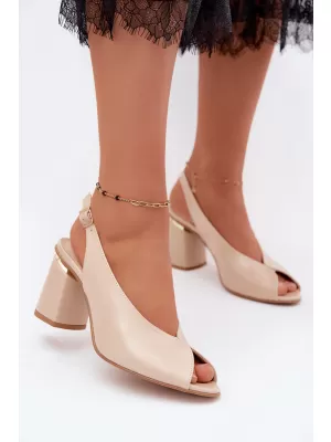 Dámské sandály ZAZOO 1085 BEIGE