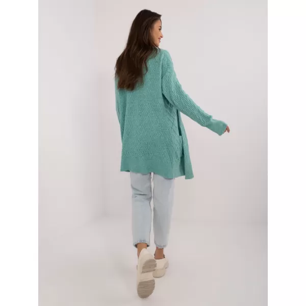  Dámský kardigan WOOL FASHION ITALIA AT-SW-2366.61 MINT 