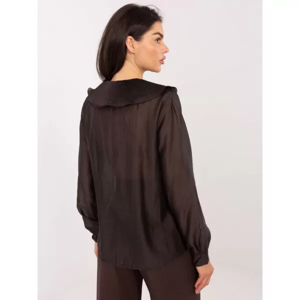  Dámská košile FACTORY PRICE IT-KS-28990.05P DARK BROWN 