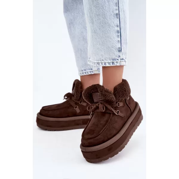  Dámské boty BIG STAR SHOES UU274214 BROWN/BEIGE SHADOWS 