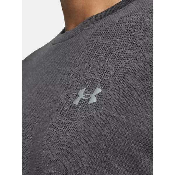  Pánské triko UNDER ARMOUR LAUNCH CAMO SHORTSLEEVE 1386681-025 ŠEDÁ 