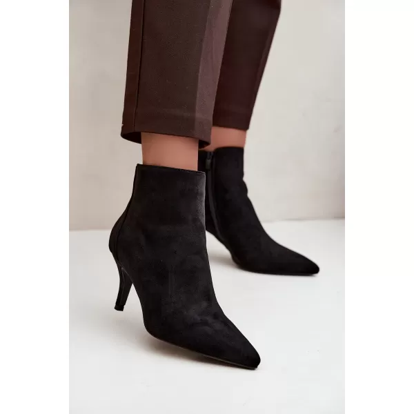  Dámské kotníkové boty BOTO 2905A-1 BLACK MATT 
