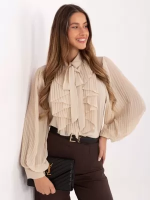 Dámská halenka ITALY MODA MI-KS-A2818.09 LIGHT BEIGE