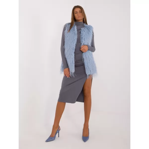  Dámská vesta WOOL FASHION ITALIA AT-KZ-2349-1.31P GRAY-BLUE 