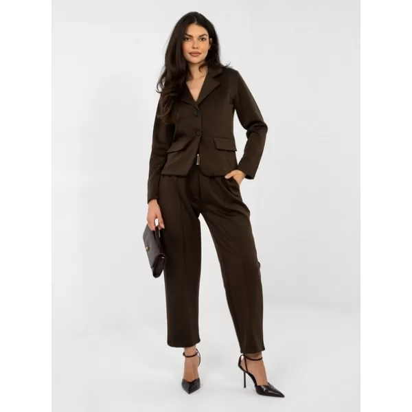  Dámské kalhoty ITALY MODA IT-SP-10006.76 DARK BROWN 
