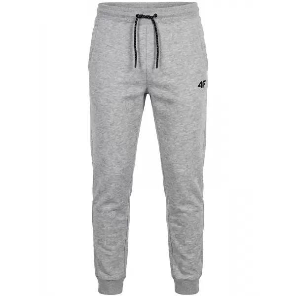  Pánské kalhoty 4F 4FWMM00TTROM1674 COLD LIGHT GREY MELANGE 