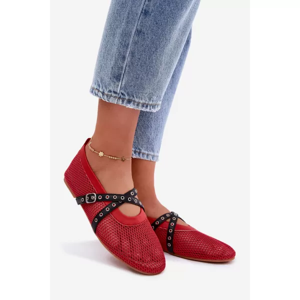  Dámské baleríny BOTO P-1416 RED 