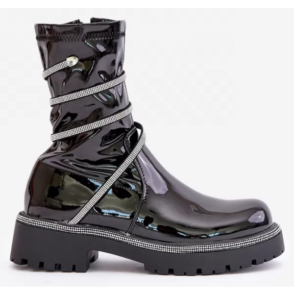  Dámské kotníkové boty BOTO 52079/CLS-307 BLACK 