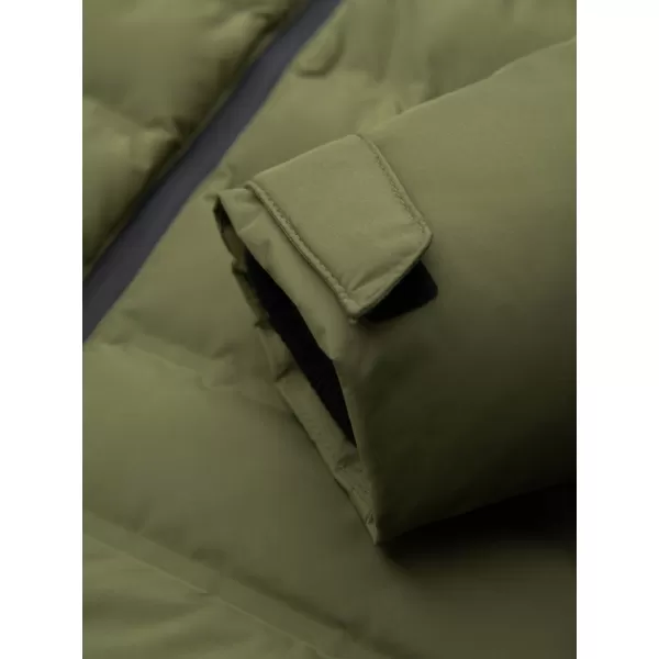  Pánská zimní prošívaná bunda OMBRE OM-JAHP-0305 OLIVE 