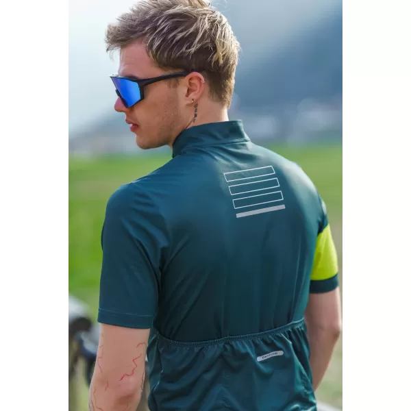  Pánský cyklo dres NORDBLANC CAMEL NBSMF8079 TMAVĚ ZELENÁ 