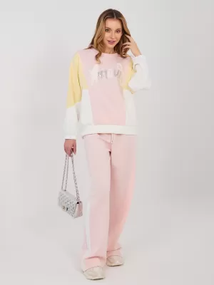 Dámská tepláková souprava RUE PARIS IT-KMPL-22210.95 BRIGHT PINK