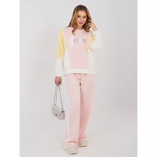  Dámská tepláková souprava RUE PARIS IT-KMPL-22210.95 BRIGHT PINK 